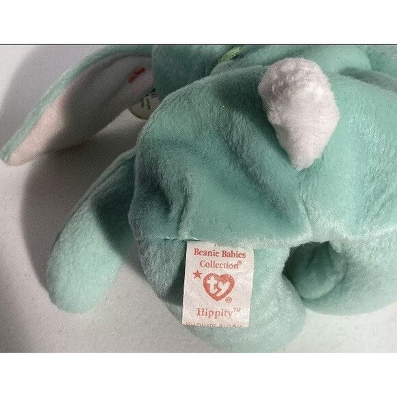 Lot Of Ty Beanie Babies Jinglepup, Patti, Hippity, Wise, Chocolate, Wiser - Picture 12 of 16